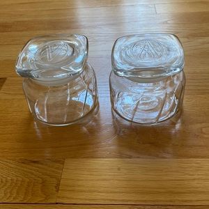 2 Vintage Avon 10 oz. Apothecary glass containers